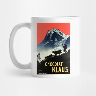 CHOCOLAT KLAUS by Carl Moos Vintage Swiss Chocolate Drink Advertisement Mug